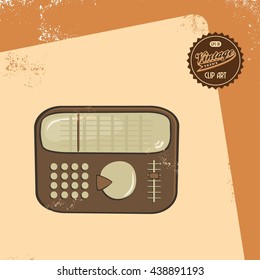radio grungy retro page theme