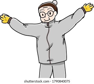 
Radio Gymnastics Grandpa Winter Version
