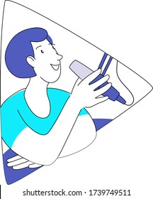 Ilustraciones Imagenes Y Vectores De Stock Sobre Locutor De Radio Vector Shutterstock