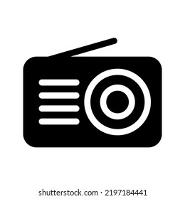 radio icon. radio antenna sign. vector illustration