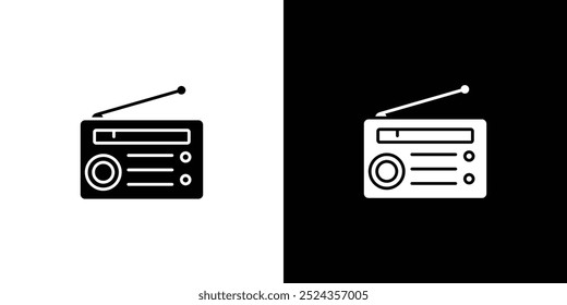 Radio icon Art design illustration