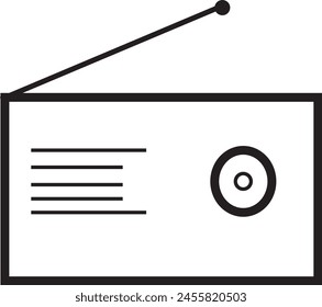 radio icon arts eps 10