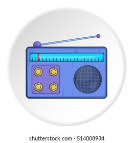 Radio icon. Cartoon illustration of radio vector icon for web