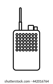 Radio icon. Communication design. vector graphic