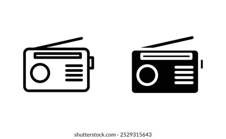 Radio icon concept. Stock vector