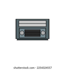 radio icon design, a simple icon with an elegant concept, suitable for your collection or business logo
