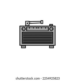 radio icon design, a simple icon with an elegant concept, suitable for your collection or business logo