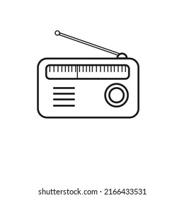 radio icon design template isolated