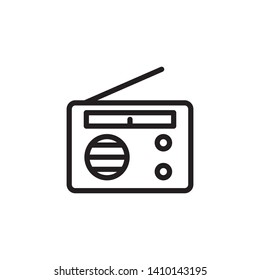 radio icon design template. Trendy style, vector eps 10