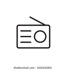 radio icon design template. Trendy style, vector eps 10