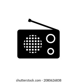 Design-Vorlage für Radios, Vektorgrafik einzeln