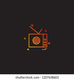 Radio icon design vector