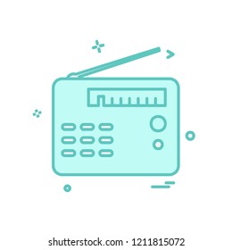 Radio icon design vector