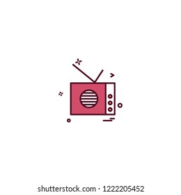 Radio icon design vector