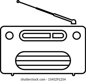 Icono de radio, icono electrónico Ilustración vectorial Ilustración