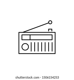Radio icon. Element of news thin line icon