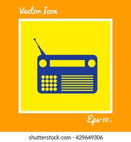 Radio Icon. Eps-10.