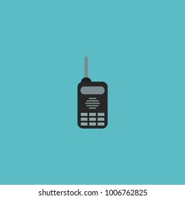 Radio icon flat element. Vector illustration of radio icon flat isolated on clean background for your web mobile app logo design.