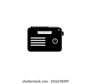 Radio icon. flat style radio design template