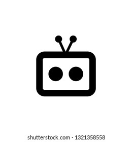 Radio Icon In Flat Style Vector For Apps, UI, Websites. Black Icon Vector Illustration.