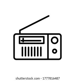 radio icon flat vector design 