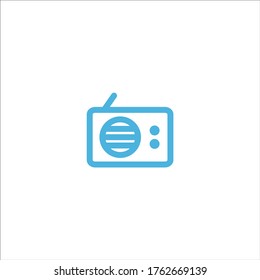 radio icon flat vector logo design trendy illustration signage symbol graphic simple