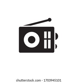 radio icon glyph style design