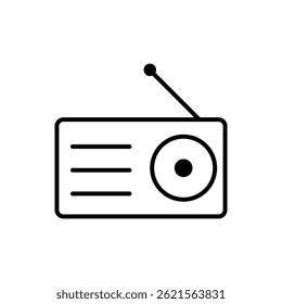 ícone de rádio ilustração elemento design