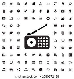 radio icon illustration isolated vector sign symbol