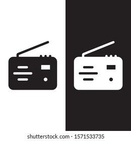 Radio icon illustration isolated vector sign symbol