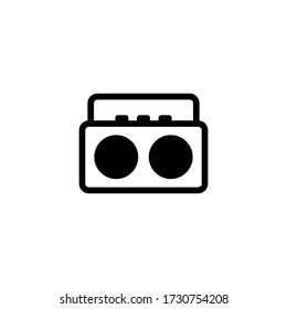 Radio icon illustration isolated vector sign symbol