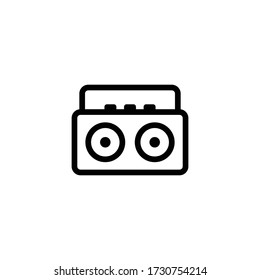 Radio icon illustration isolated vector sign symbol