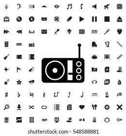 radio icon illustration isolated vector sign symbol