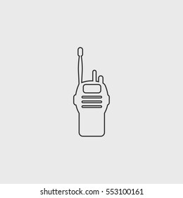 Radio icon illustration isolated vector sign symbol