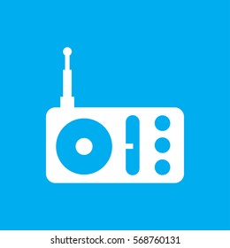 radio icon illustration isolated vector sign symbol