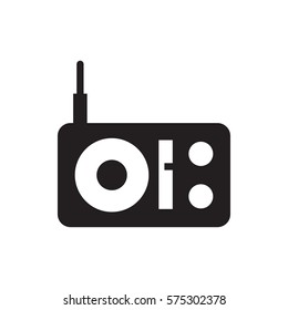 radio icon illustration isolated vector sign symbol