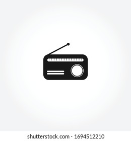 Radio icon. isolated design element