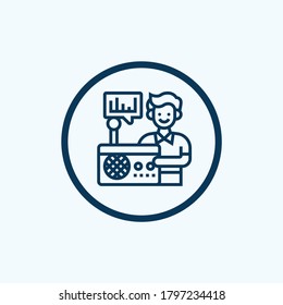 radio icon isolated on white background from technology devices collection. radio icon trendy and modern radio symbol for logo, web, app