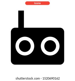 radio  icon isolated sign symbol vector illustration - high quality black style vector icons

