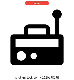 radio  icon isolated sign symbol vector illustration - high quality black style vector icons
