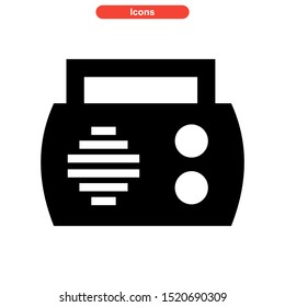 radio  icon isolated sign symbol vector illustration - high quality black style vector icons
