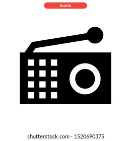 radio  icon isolated sign symbol vector illustration - high quality black style vector icons
