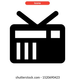 radio  icon isolated sign symbol vector illustration - high quality black style vector icons

