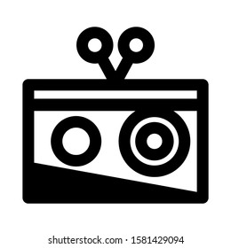 radio icon isolated sign symbol vector illustration - high quality black style vector icons
