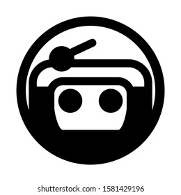 radio icon isolated sign symbol vector illustration - high quality black style vector icons
