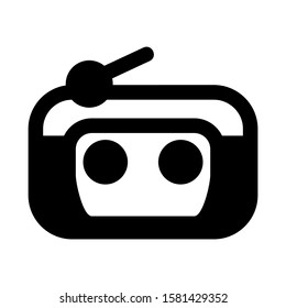 radio icon isolated sign symbol vector illustration - high quality black style vector icons
