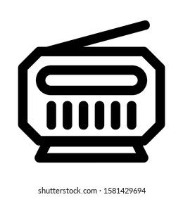 radio icon isolated sign symbol vector illustration - high quality black style vector icons
