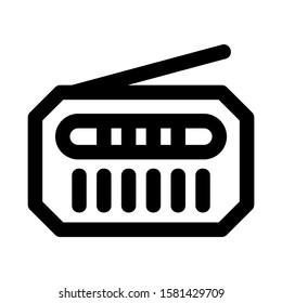 radio icon isolated sign symbol vector illustration - high quality black style vector icons
