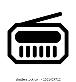 radio icon isolated sign symbol vector illustration - high quality black style vector icons
