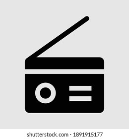 radio icon isolated vector illustration